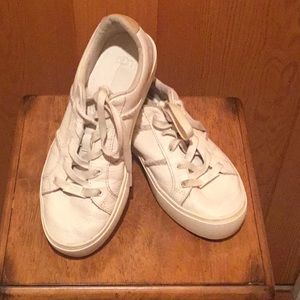 UGG White Leather Sneakers